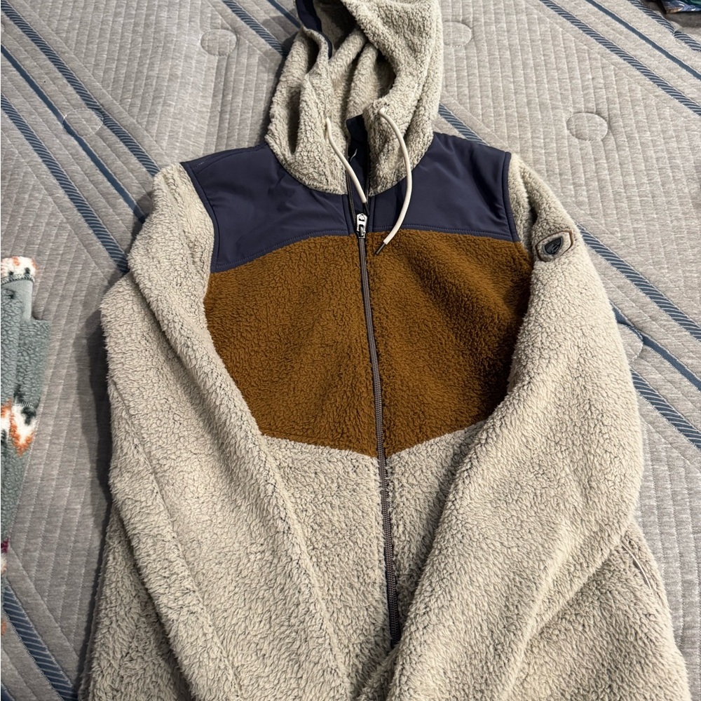 Kuhl Women's Prism Hoody Fleece Jacket - Beige, Navy, Brown